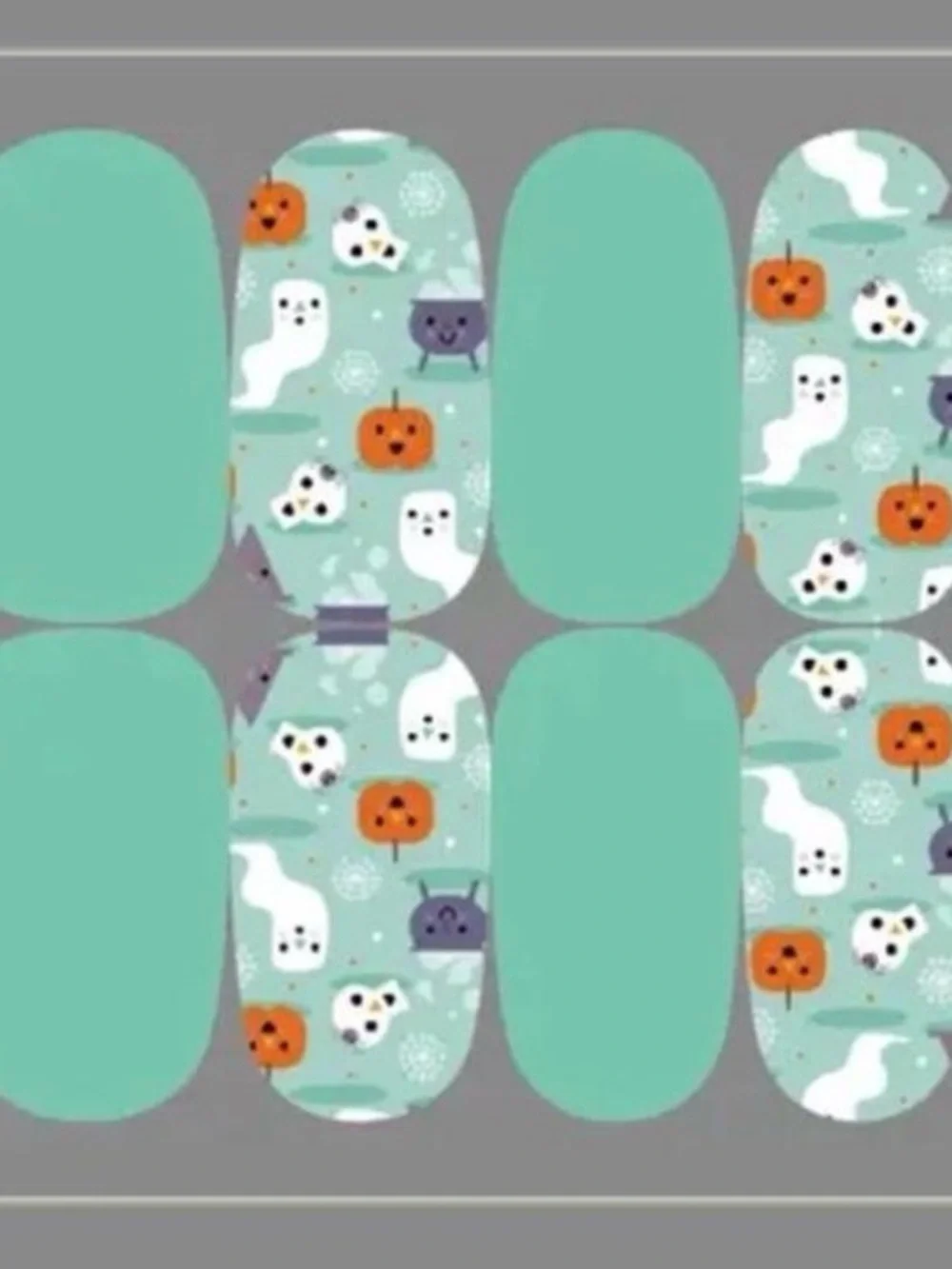 $2 Halloween Ghost & Pumpkin Nail Wraps $2 WITH ANY $10 ORDER OR MORE
